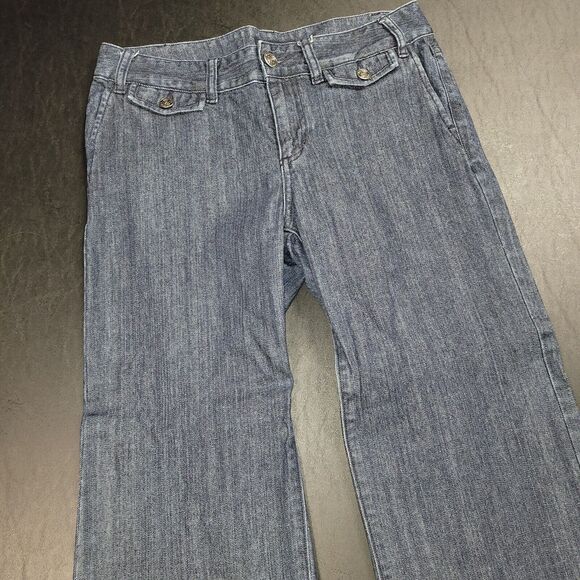 Nautica Pacific Fit Blue Denim Jeans Boot Cut Womens Size 10 EUC - Picture 1 of 11